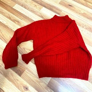 H&M sweater red xs wool polyester